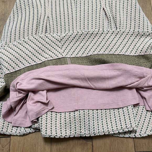 Maeve Anthropologie Jacquard Mini ALine Skater Dress Pink Sleeveless Small S New - Picture 10 of 12